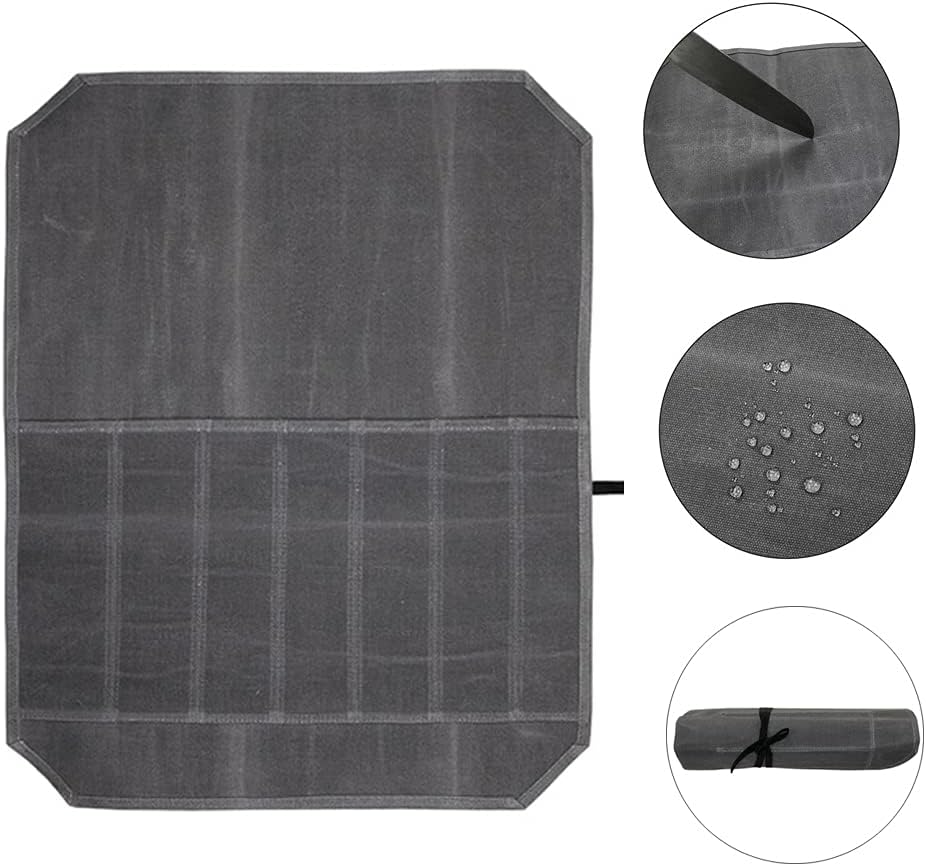 SNOMEL Knife Storage Bags and Rolls with 7 Pockets