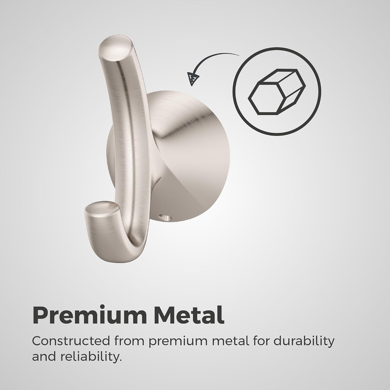 Pfister Willa Towel Hook Brushed Nickel 1