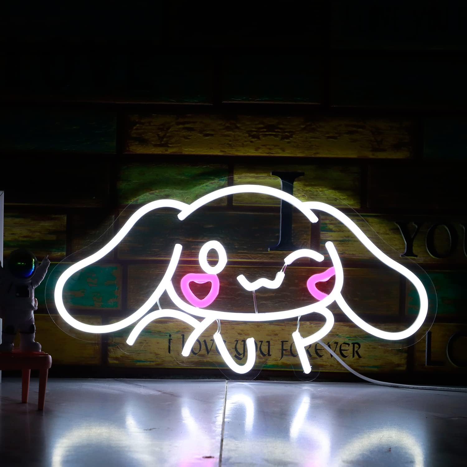 SHINEMYWAY Cinnamoroll Neon Sign USB Powered Wall Art