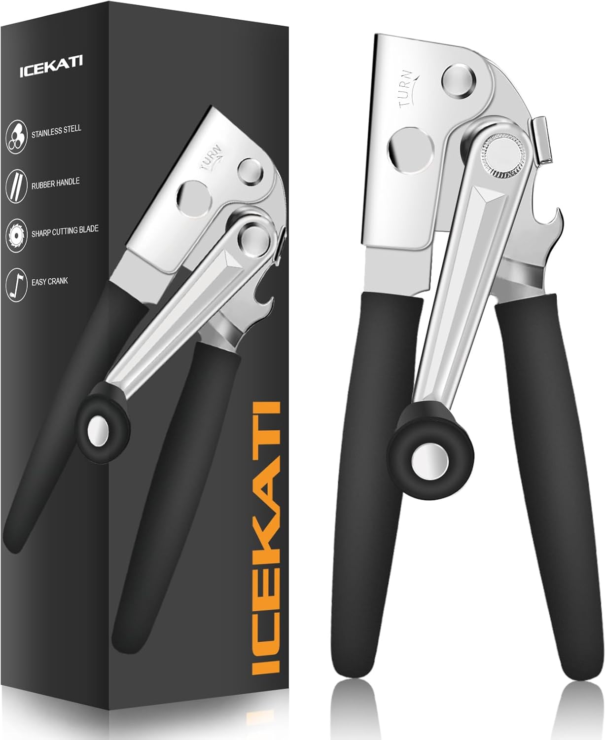 ICEKATI Heavy Duty Manual Can Opener With Magnet