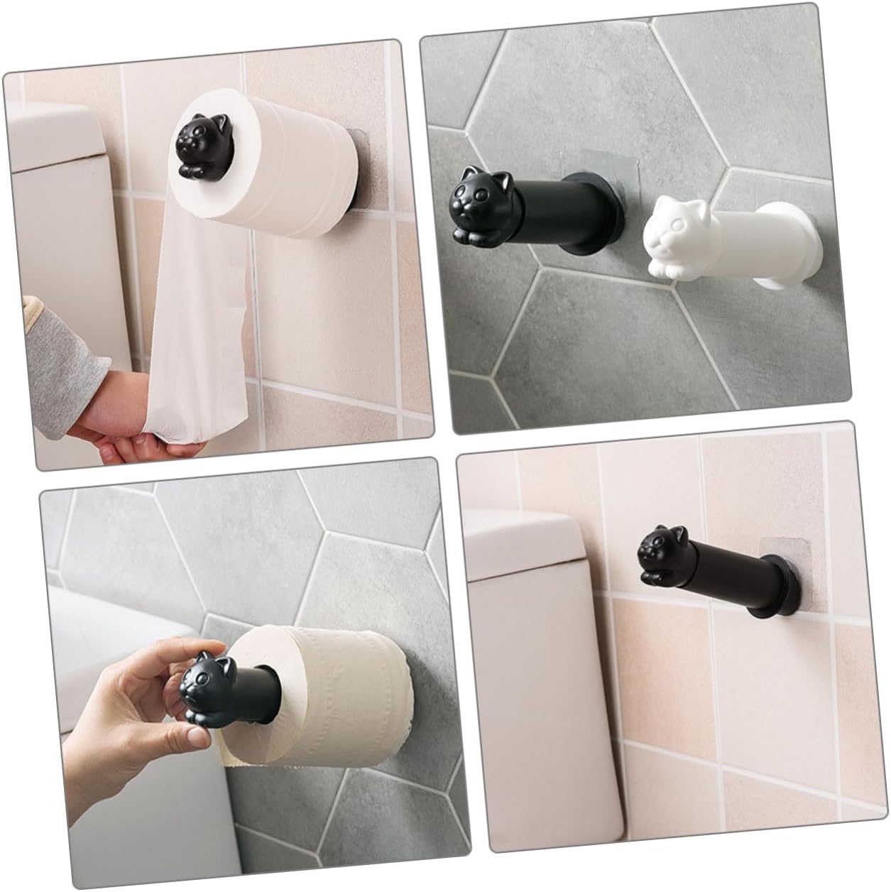 NUOBESTY Cat Wall-Mounted Paper Roll Holder