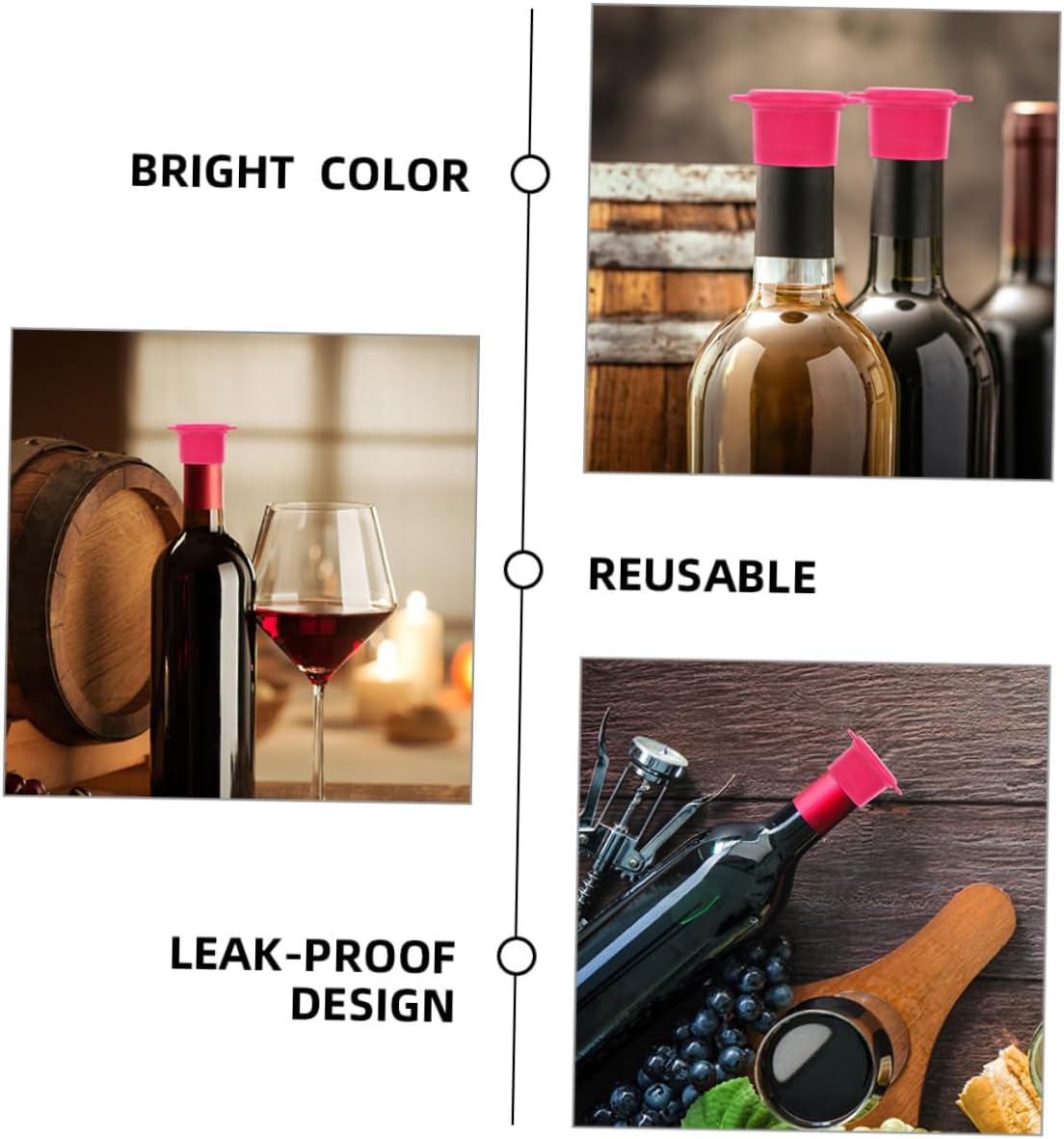 Zerodeko Wine Bottle Stoppers 2pcs Set