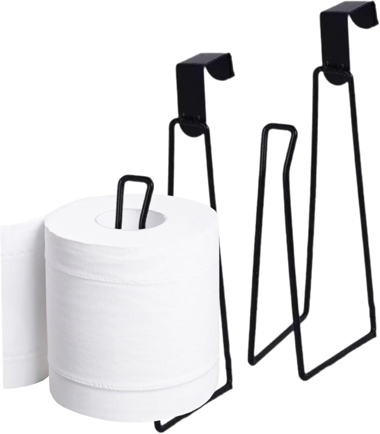 Nirelief 2Pcs Metal Over The Tank Toilet Paper Holder