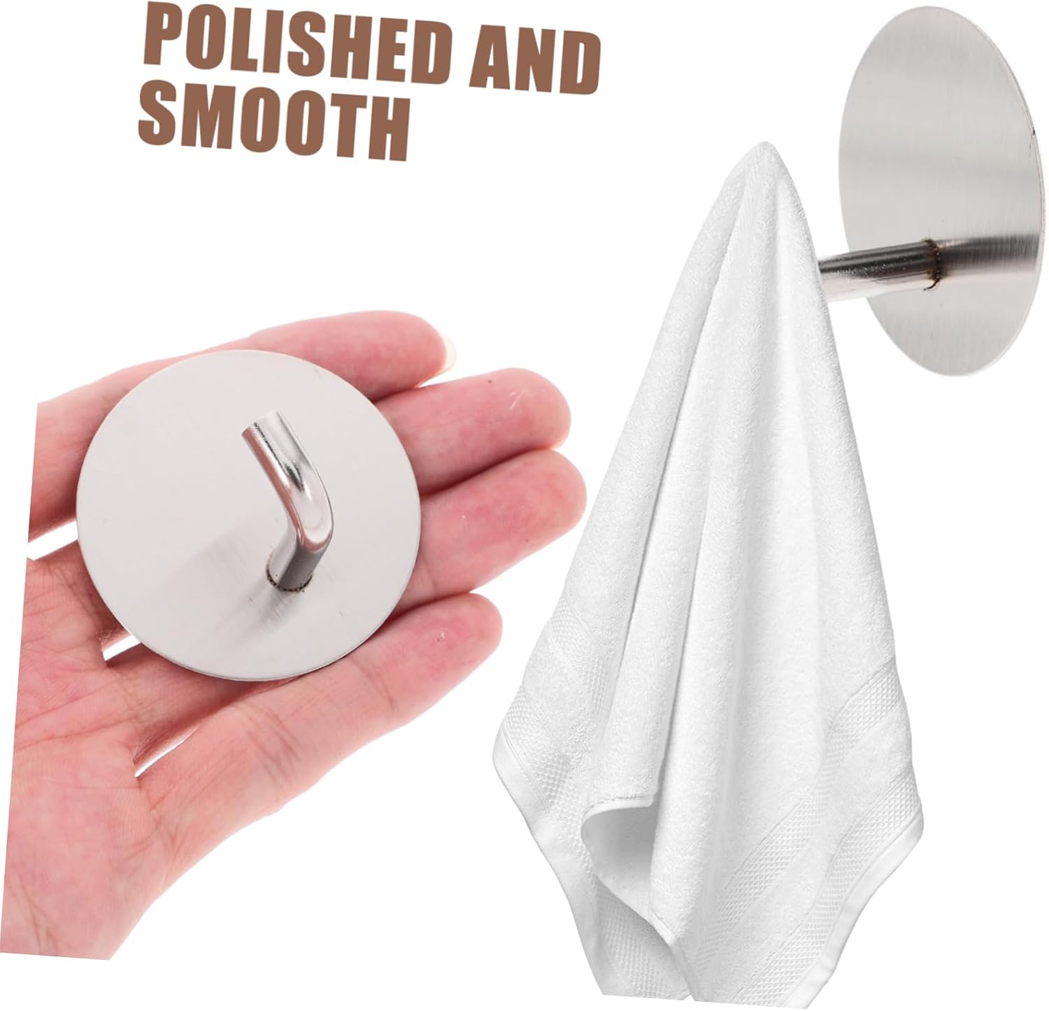 HOMSFOU Heavy Duty Adhesive Hooks 4 Pack