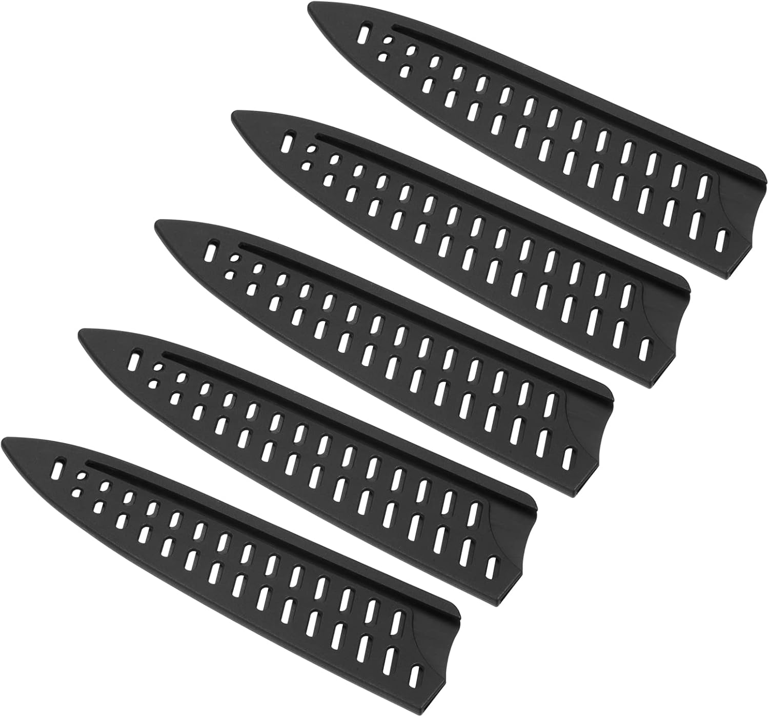 PATIKIL 5 Pack PP Knife Edge Guards for 8 Chef Knife Black