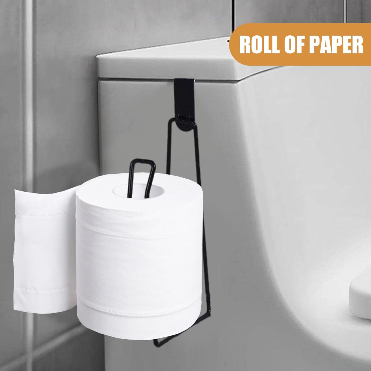 Nirelief 2Pcs Metal Over The Tank Toilet Paper Holder 1