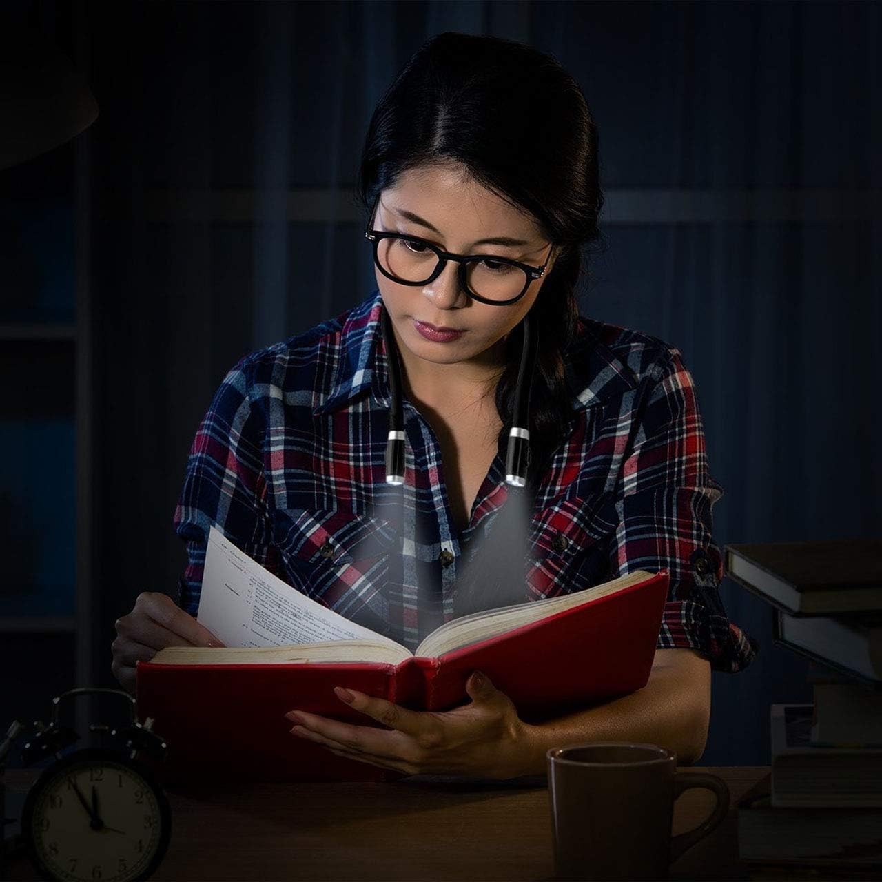Betensh Rechargeable Book Light for Travel and Reading