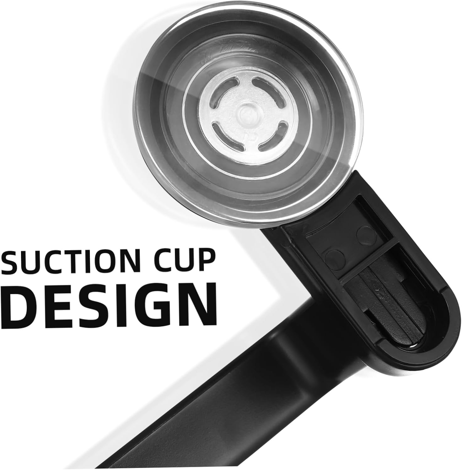 WOONEKY Wall Mounted Toilet Paper Holder Black Suction Cup No Wall Damage