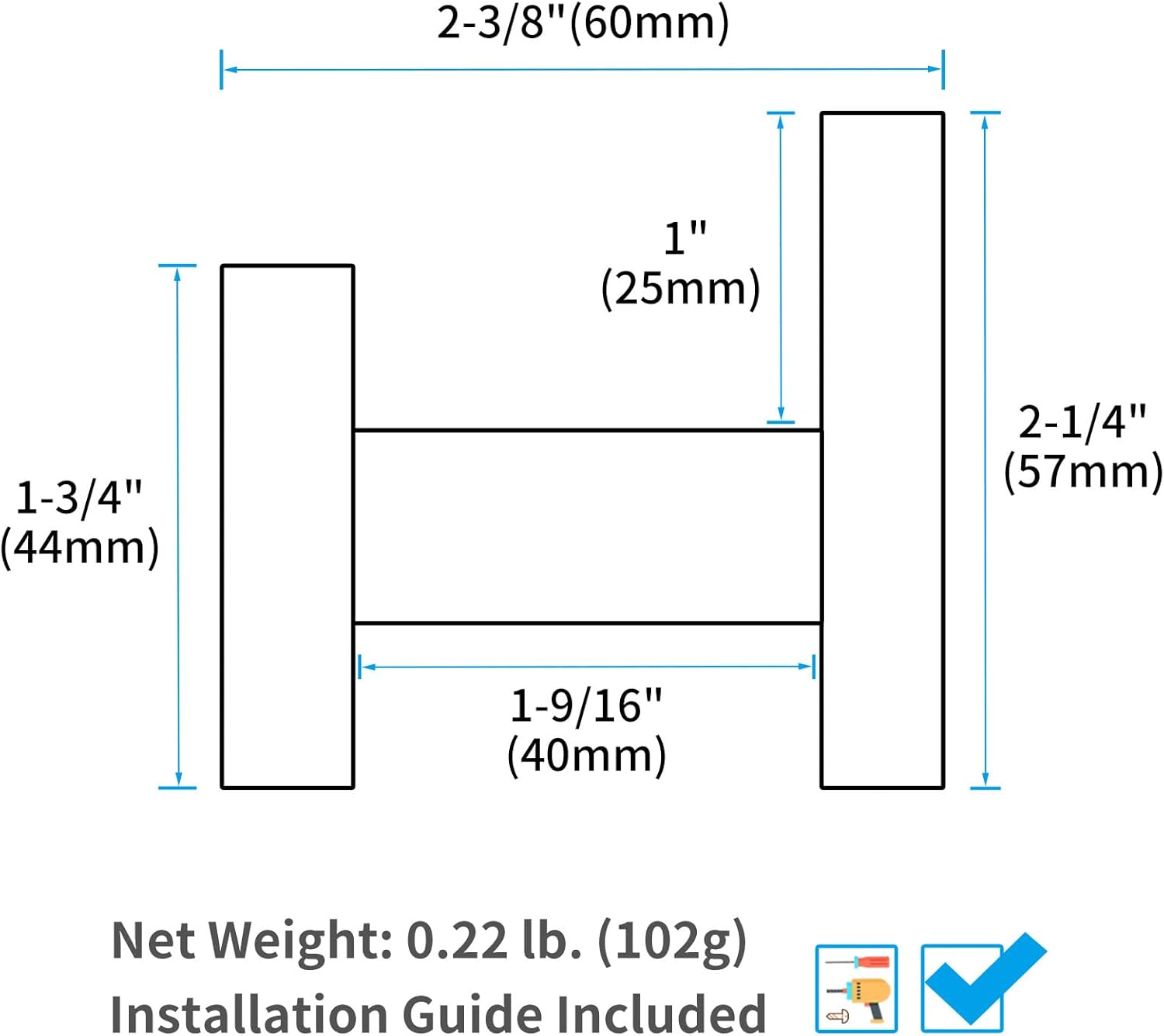 Angle Simple Towel Hook Brushed Gold
