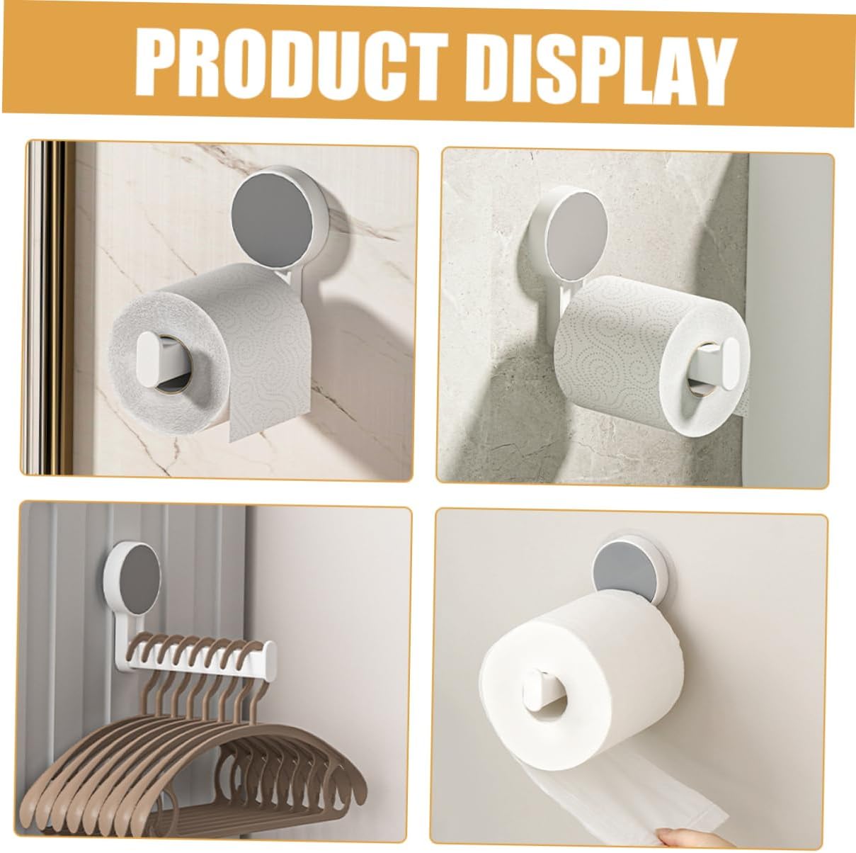 KALLORY Wall Mount Toilet Paper Holder