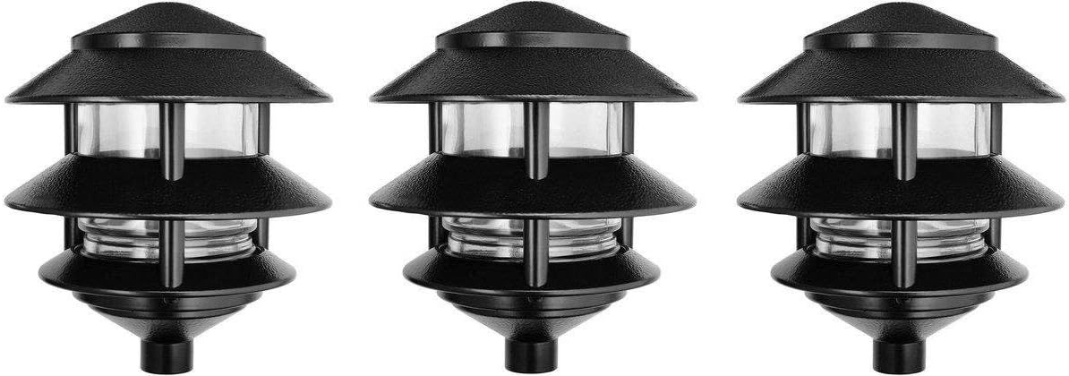 RAB Lighting LL322B 3 Tier Lawn Light Pack of 3 1