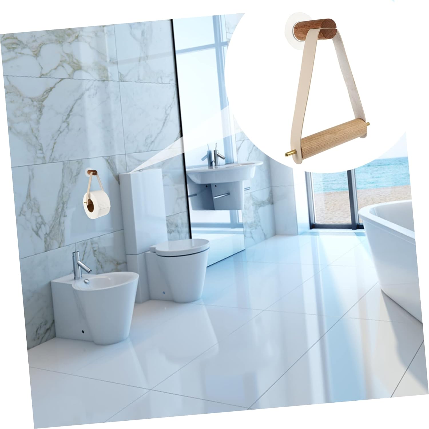 SHINEOFI Toilet Paper Holder Wall Mount 1