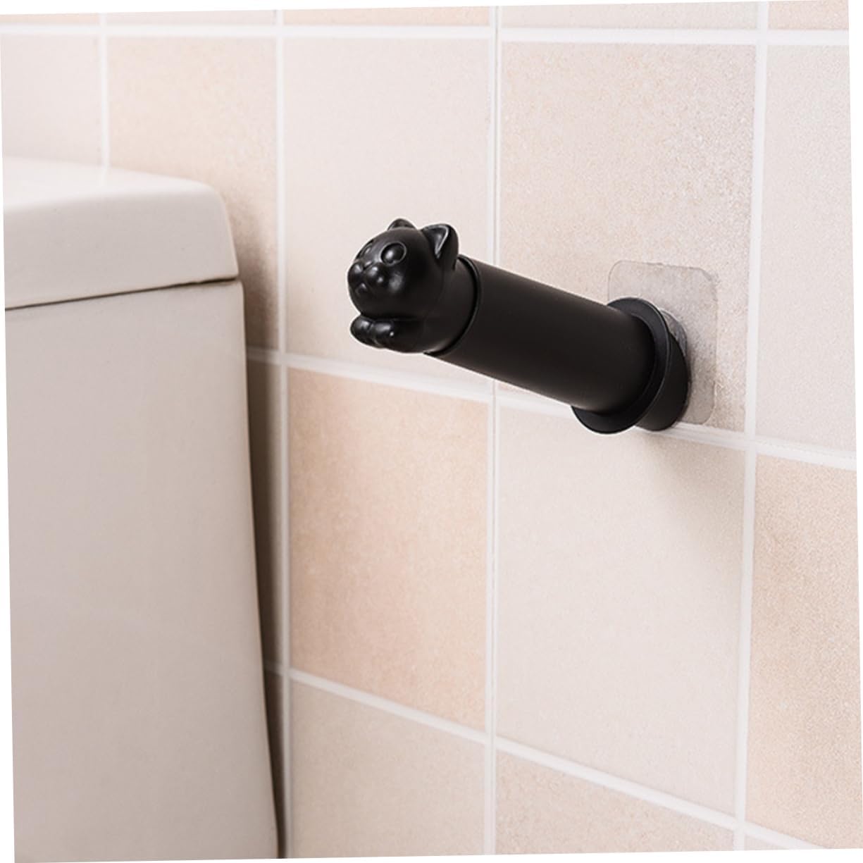 DOITOOL Wall Mounted Toilet Paper Holder Cute Cat Design Durable Tissue Rack