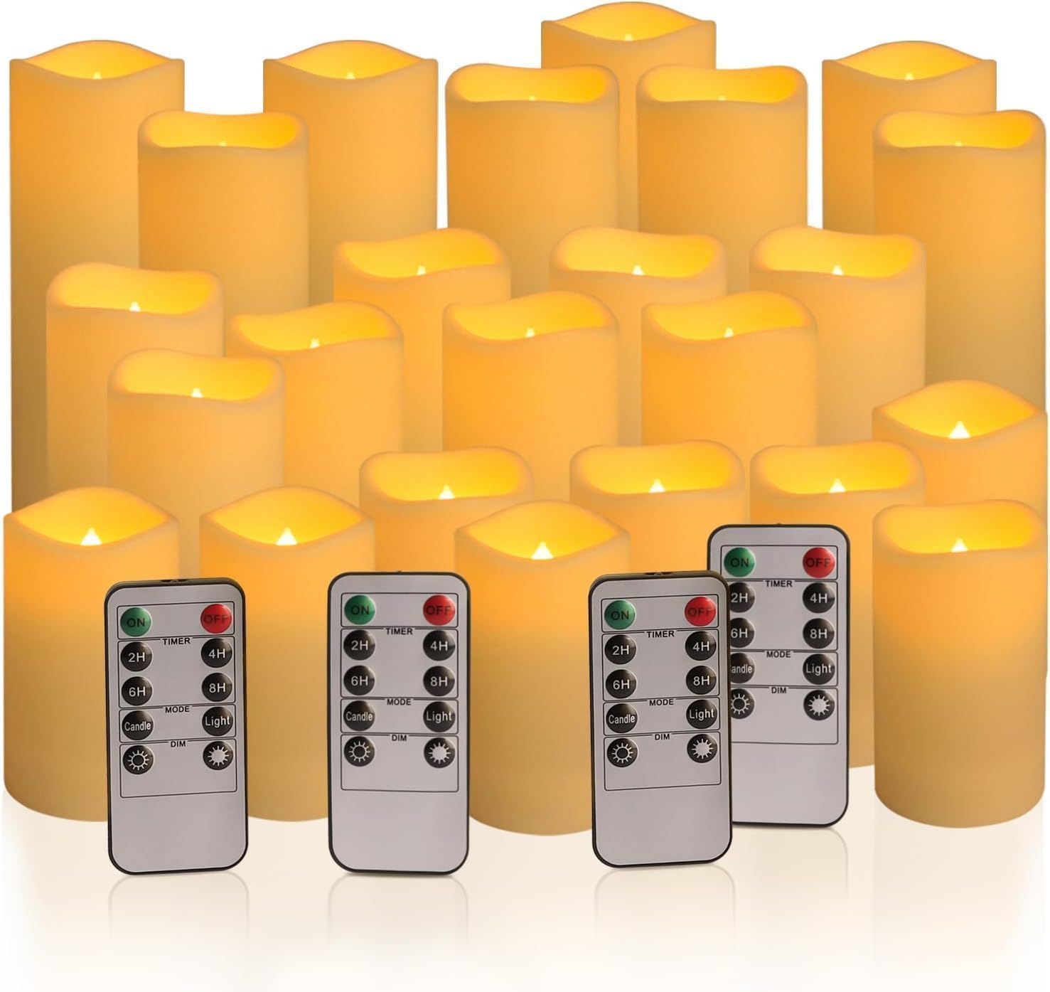 24-Pack LED Flameless Candles with Remote Control 1