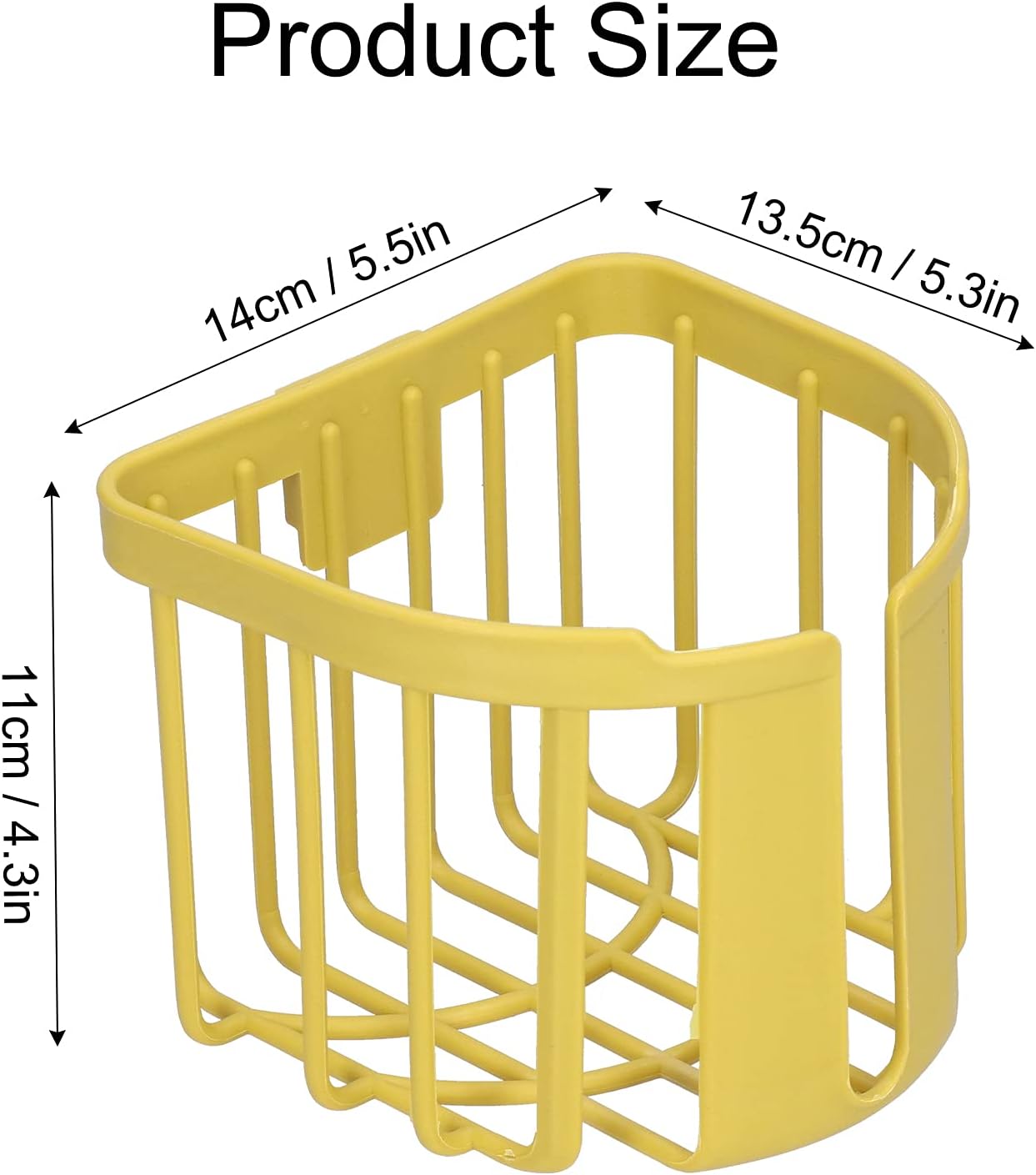 Jwthee Yellow Toilet Paper Holder with Drainage and Ventilation