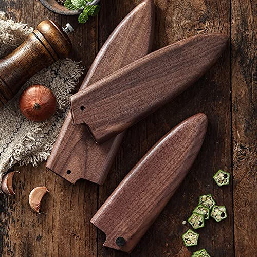 Aibote Handmade Black Walnut Wood Deba Knife Sheath Holder