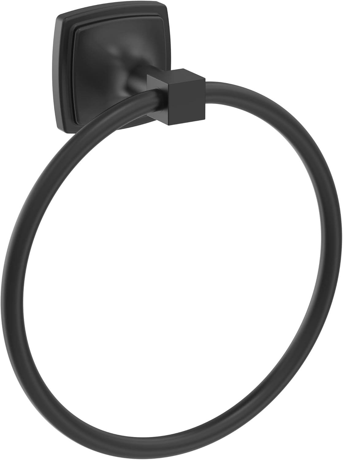 Amerock BH36092MB Matte Black Towel Ring 1