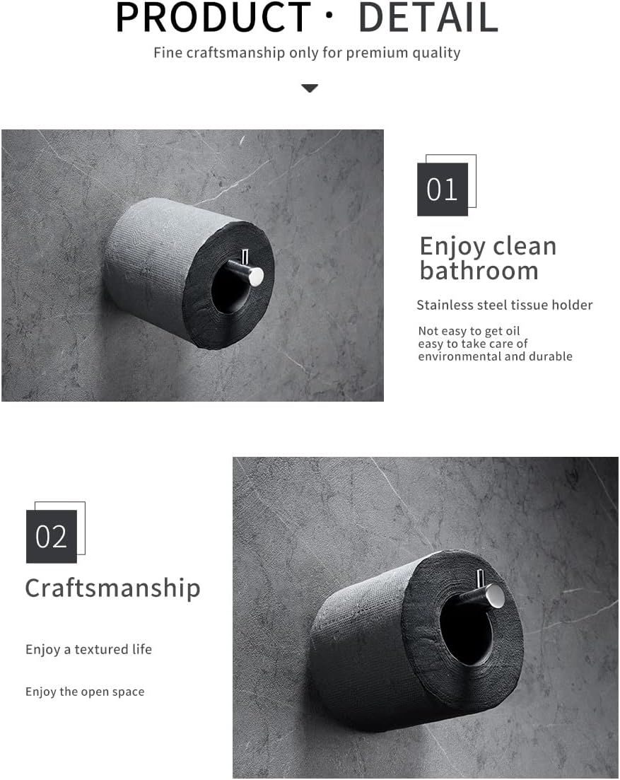 BAHELS Toilet Paper Holder Chrome Stainless Steel Wall Mount