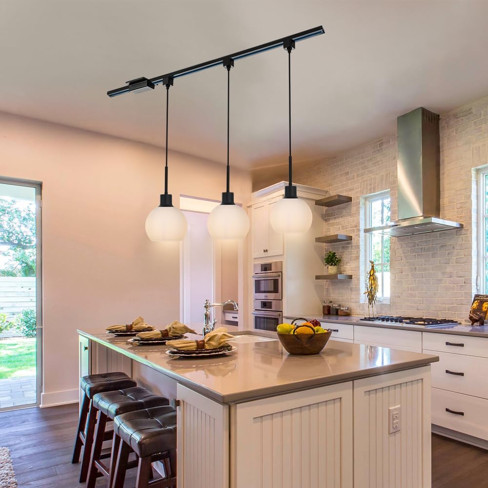 WINSHEN Black H-Type Track Pendant Light