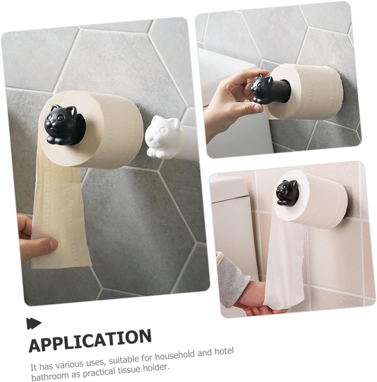 NUOBESTY Cat Wall-Mounted Paper Roll Holder