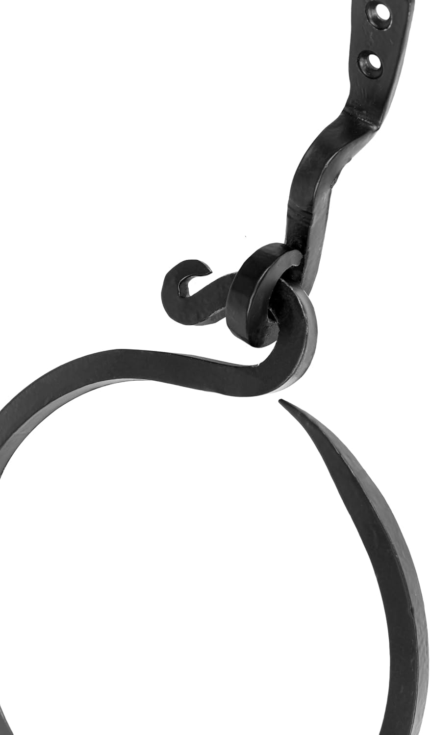 Stur-De Wrought Iron Towel Ring - Rustic Charm Durable Design