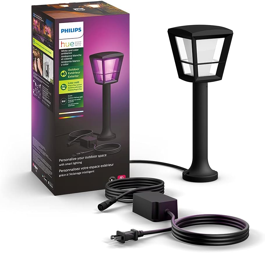 Philips Hue Econic Pathway Light Outdoor Smart Base Kit