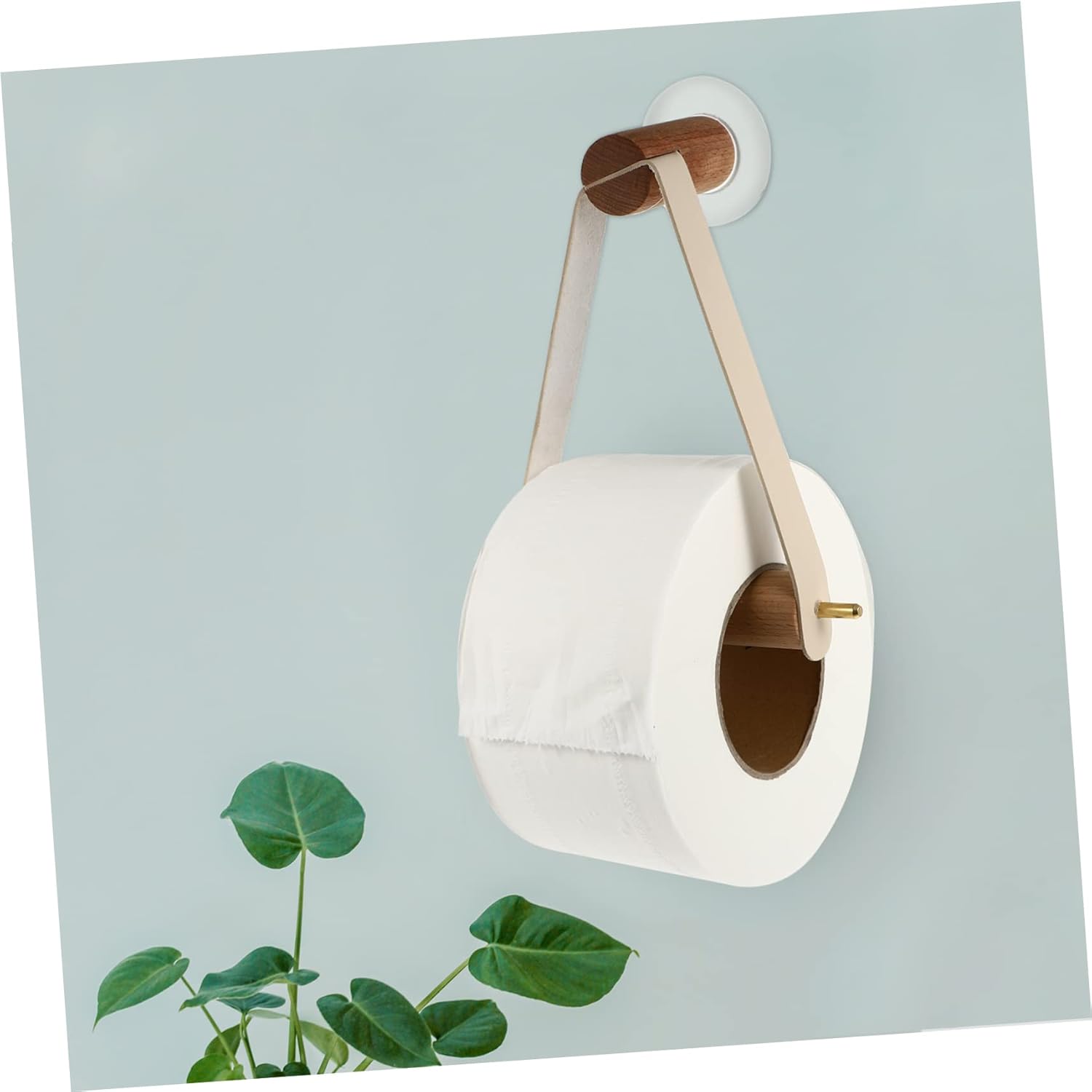 Vaguelly Wall Mounted Toilet Paper Holder with Towel Rack