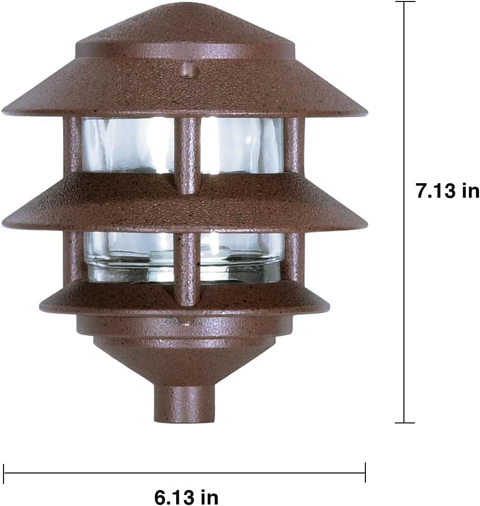 NUVO SF76632 Pathway Light 2 Tier-Small Old Bronze