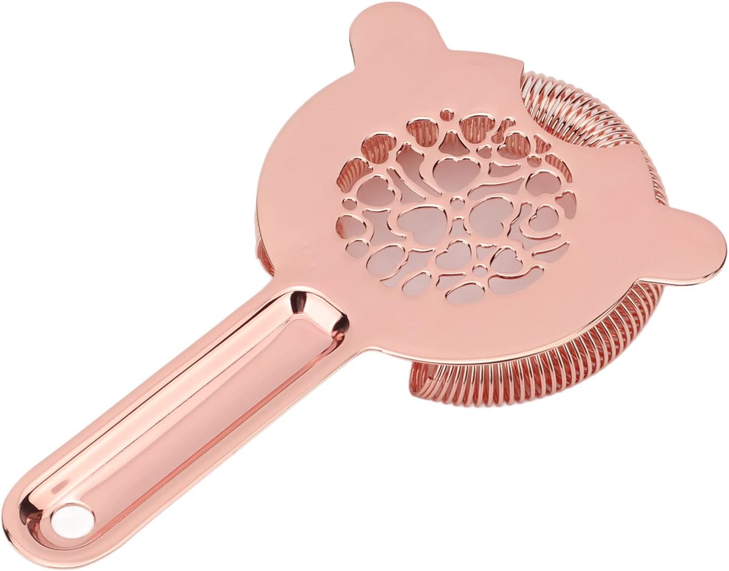 TOPINCN Bartending Ice Strainer Rose Gold Stainless Steel