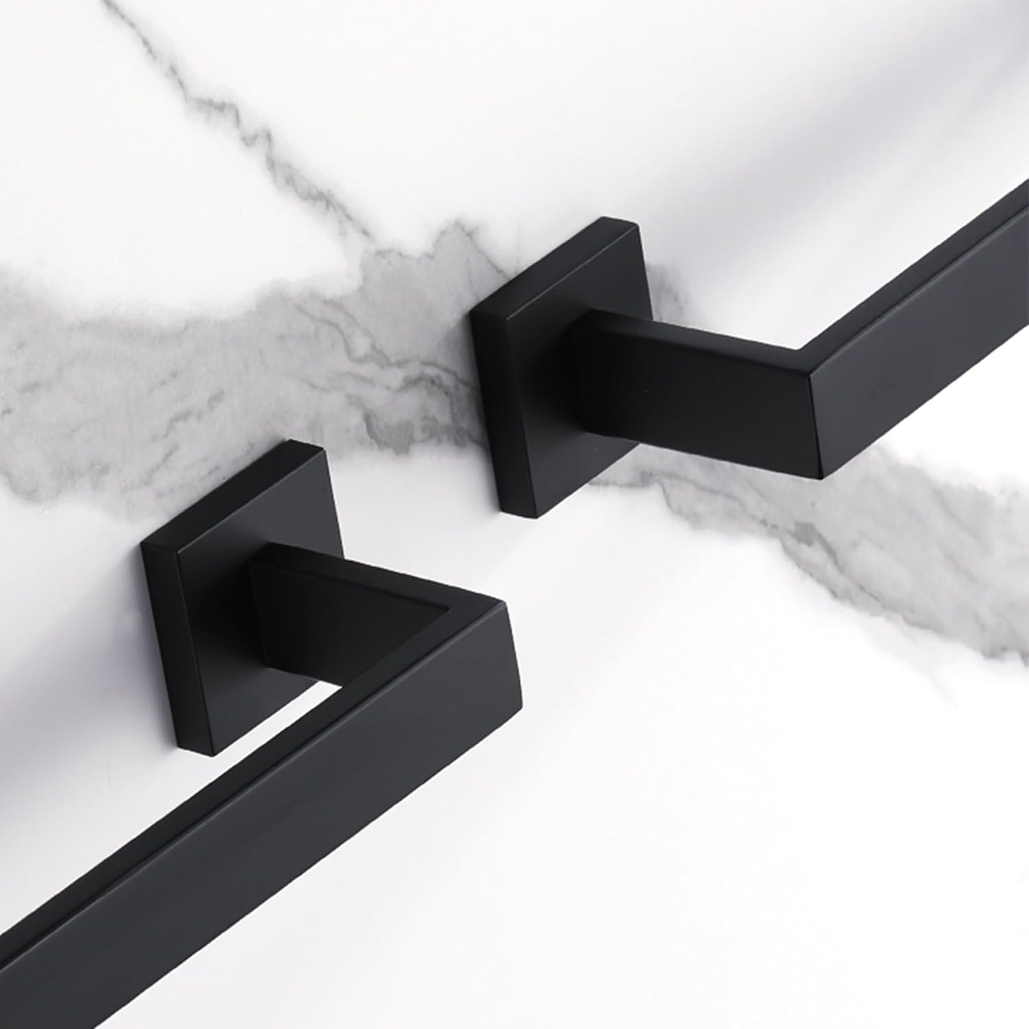 12-Inch Matte Black Stainless Steel Towel Bar