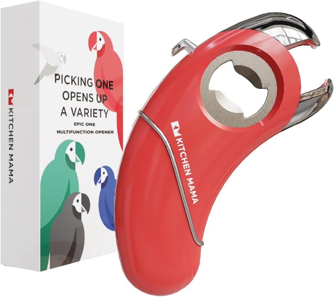 Kitchen Mama Epic One Multifunction Opener - Red