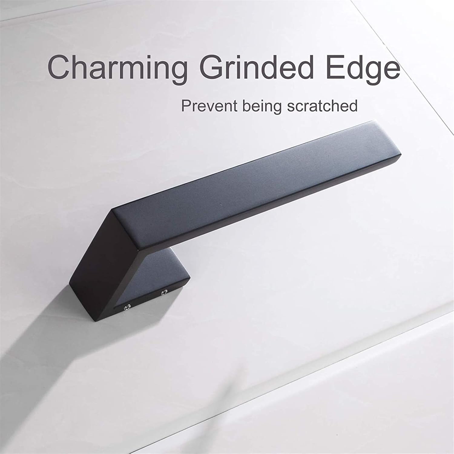 Nolimas Matte Black Stainless Steel Towel Ring Bar 1
