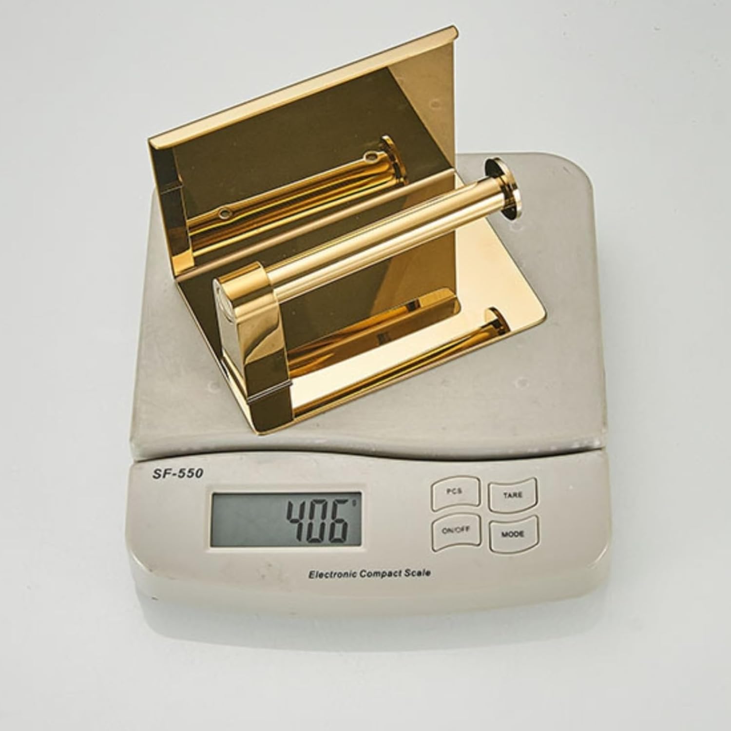 Stainless Steel Toilet Paper Holder with Phone Shelf 1