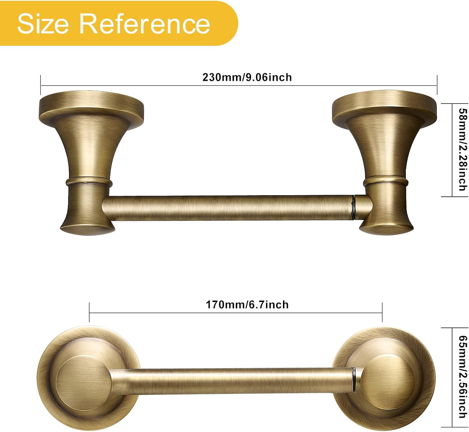 BESy Wall Mounted Toilet Paper Holder Stainless Steel