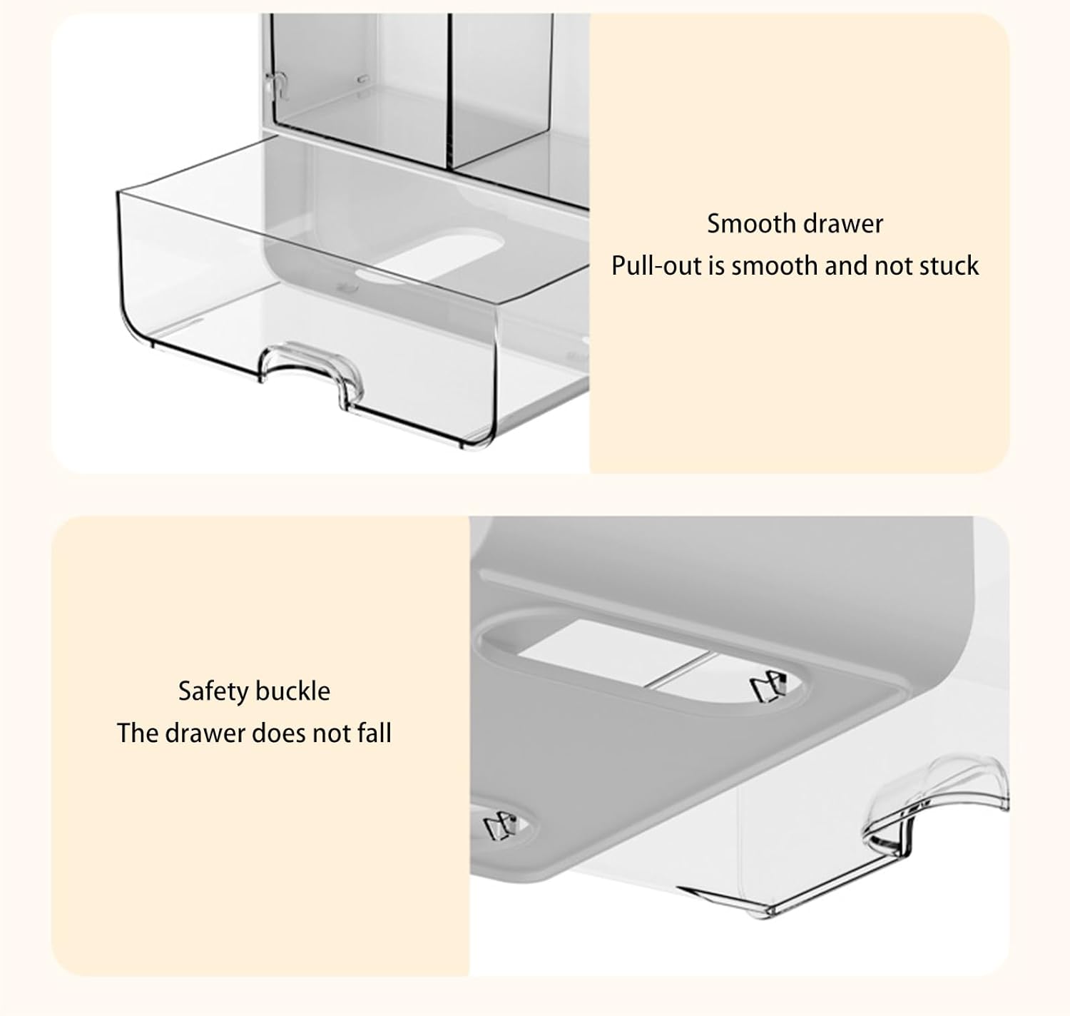 Dafape Clear White Toilet Paper Holder for Home