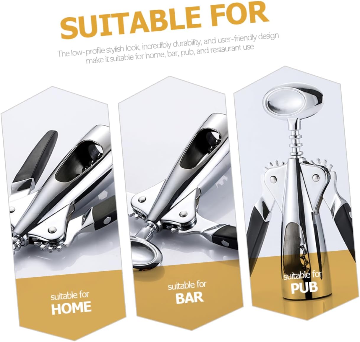 BIUDECO Wine Opener Zinc Alloy Key Bottle Opener