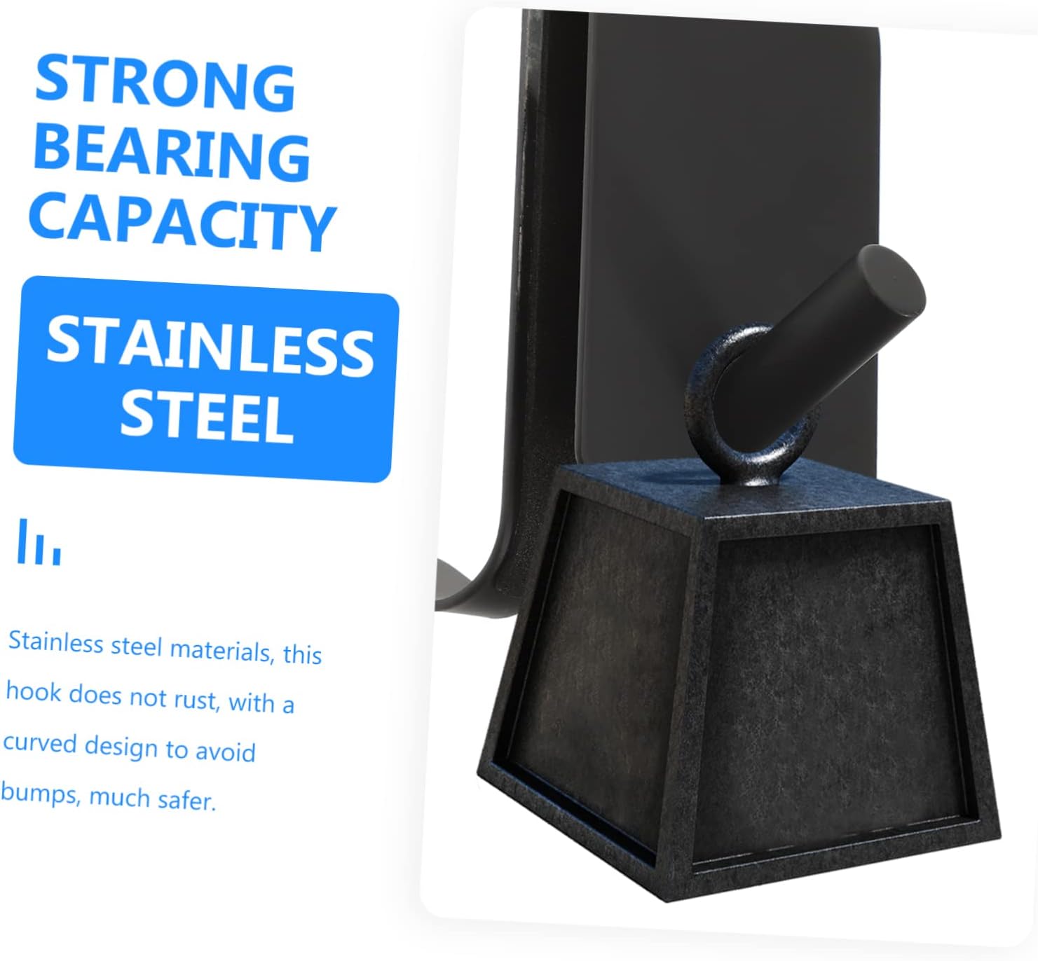 304 Stainless Steel Glass Door Hook Bathroom Towel Holder