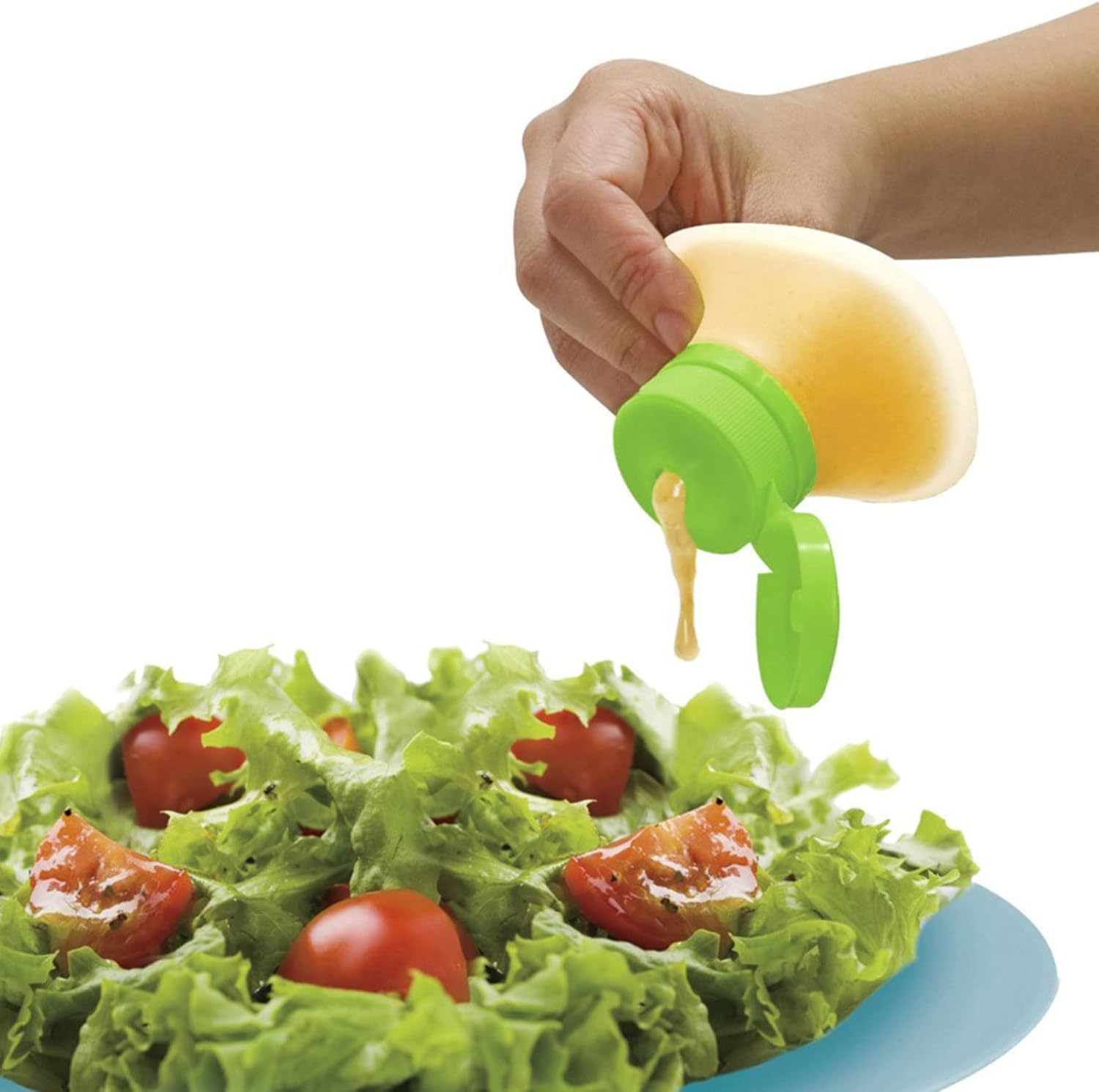 Squeeze Salad Dressing Bottles With Lid Portable Silicone Sauce Dispensers 1