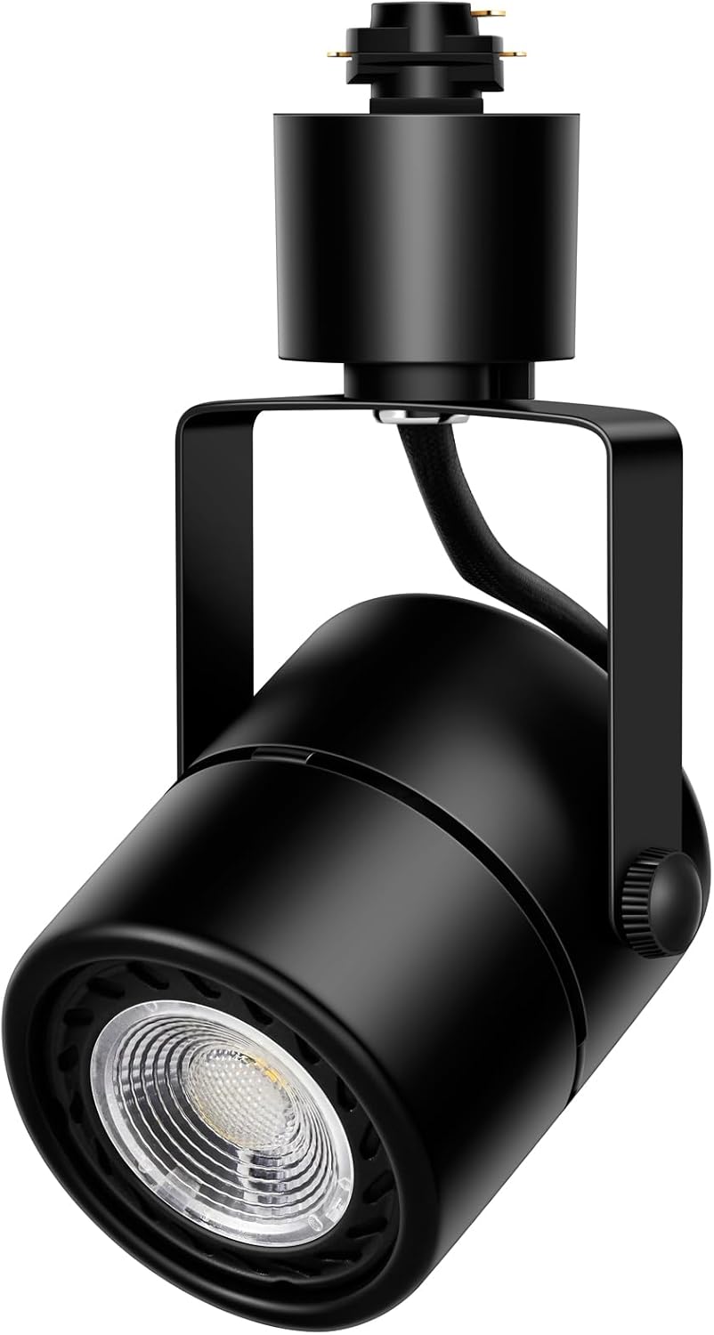 Motrackcao 10W Cool White Dimmable Track Light Heads 20-Pack Black
