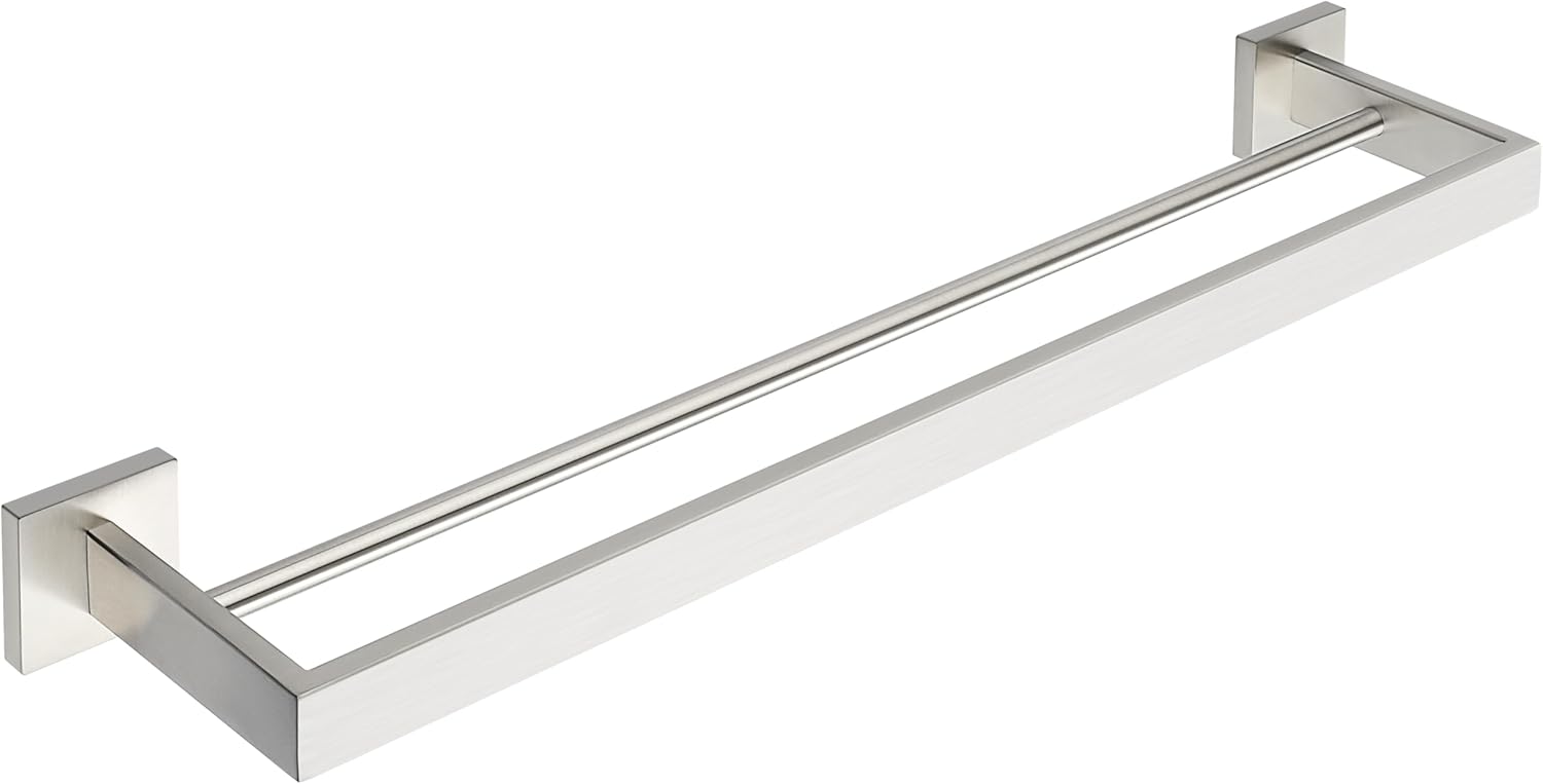 Alise Double Towel Bar 22 Inch Brushed Nickel
