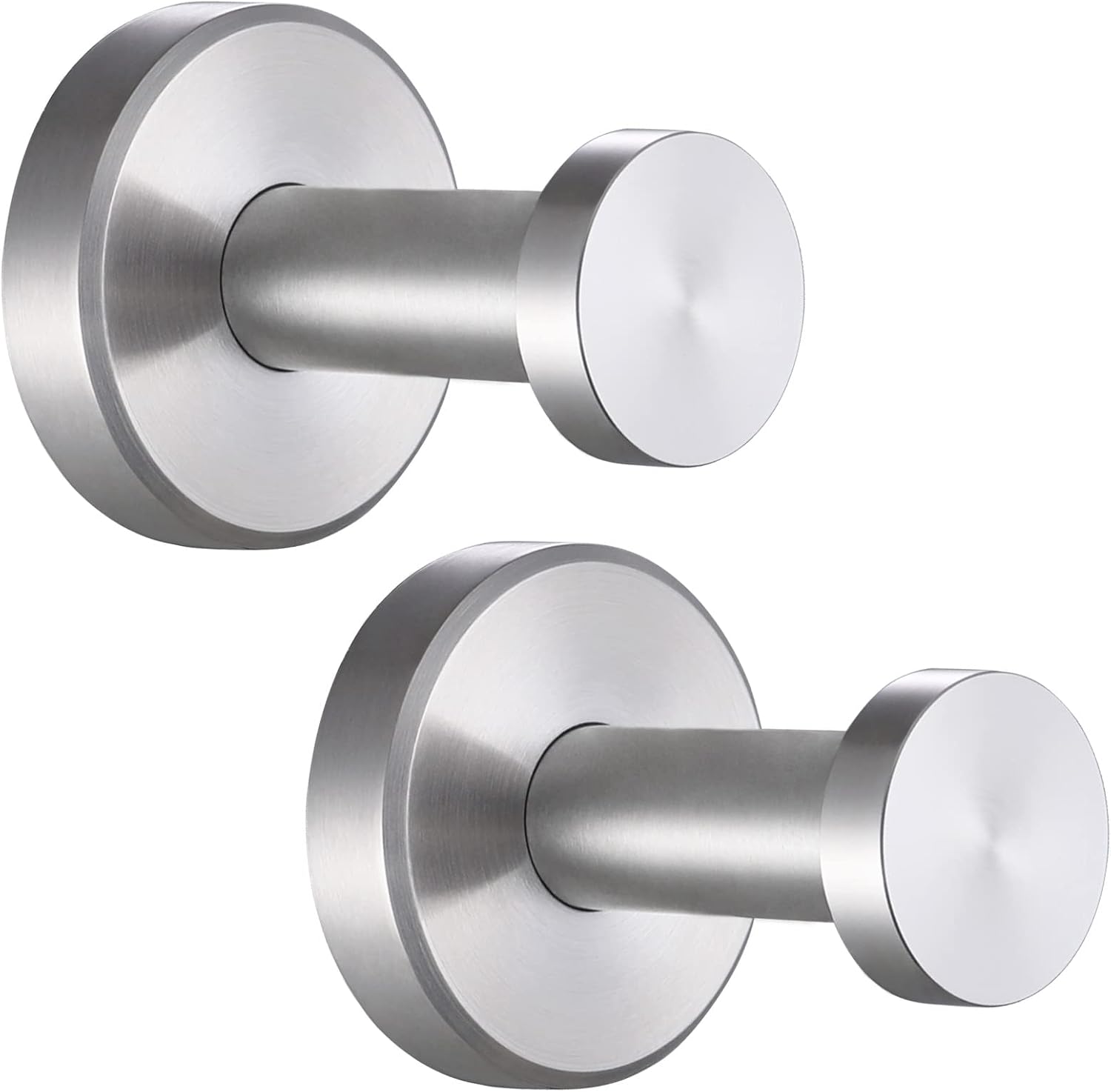 Angle Simple 2 Pack Towel Hook Brushed Nickel SUS304 Stainless Steel