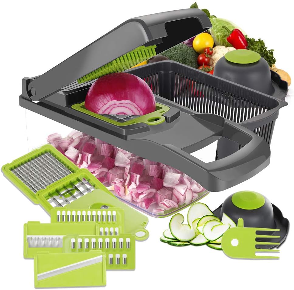 Drizom All-in-One Vegetable Chopper with 7 Blades