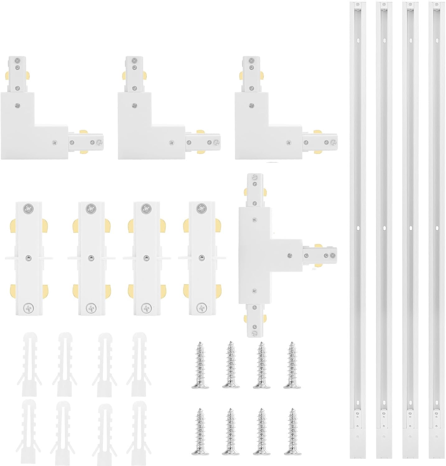 Taysing H Track Lighting Rails Kit 132ft White