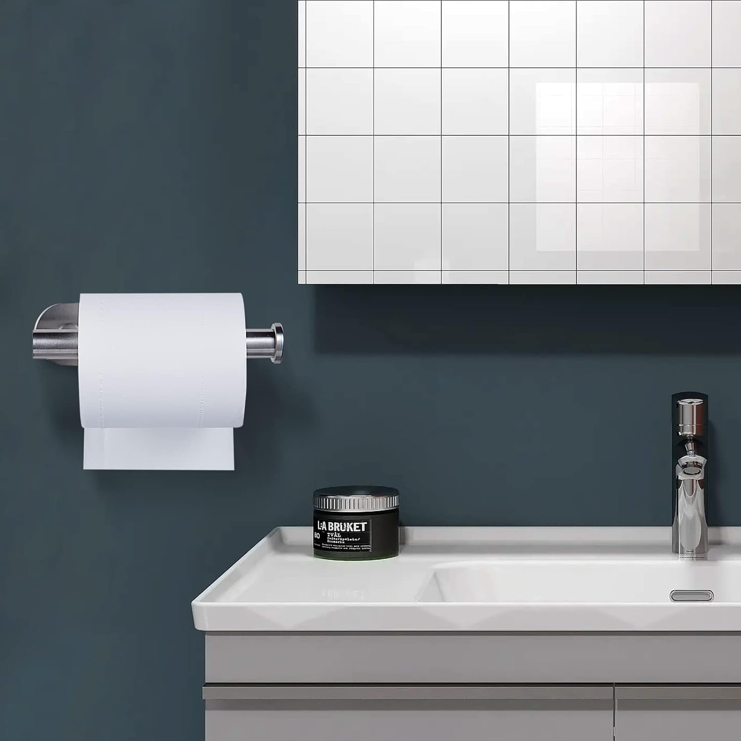 YUET Toilet Roll Holder Self Adhesive Stainless Steel