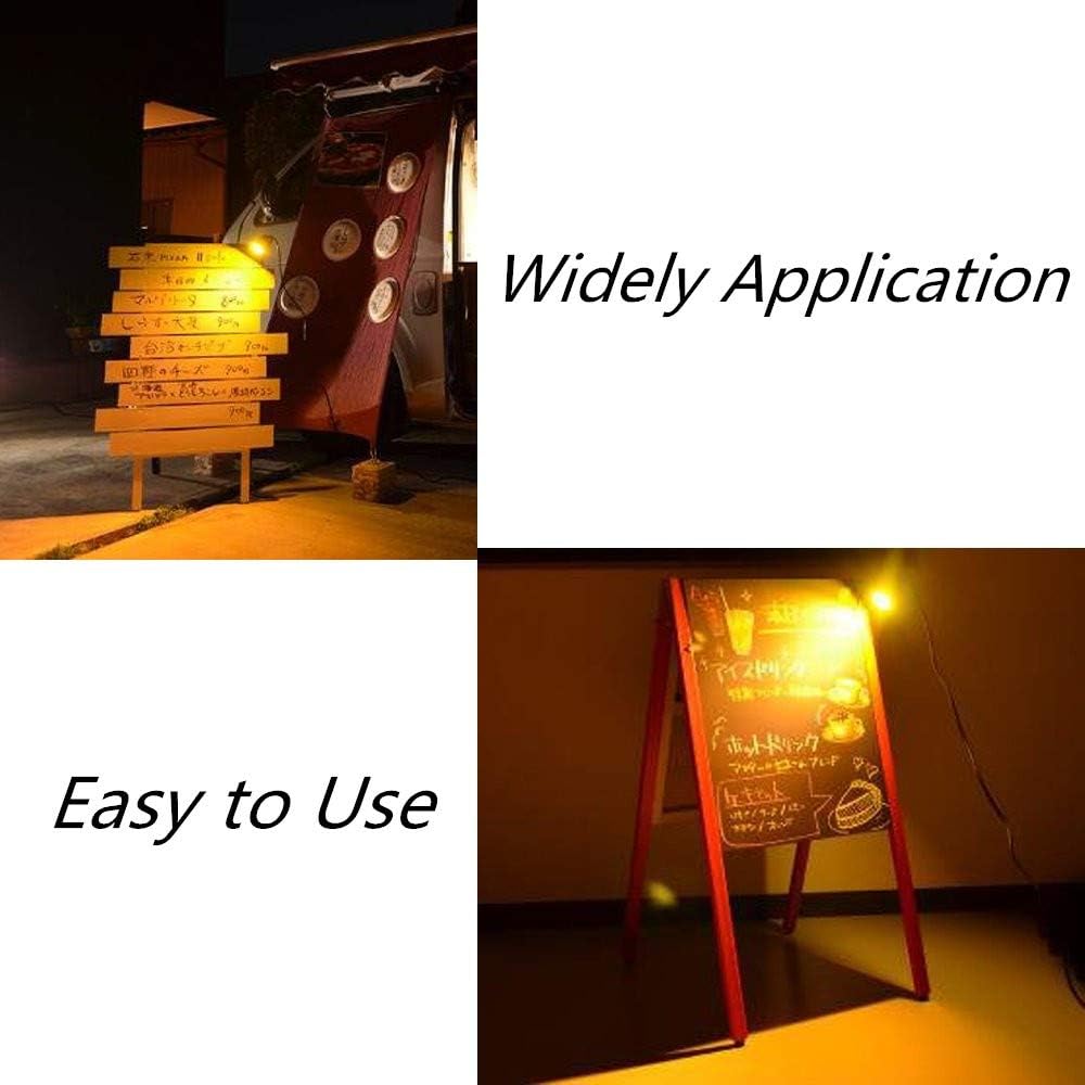 WeFoonLo 5W LED Clip Light Outdoor Waterproof Desk Spotlight Lamp