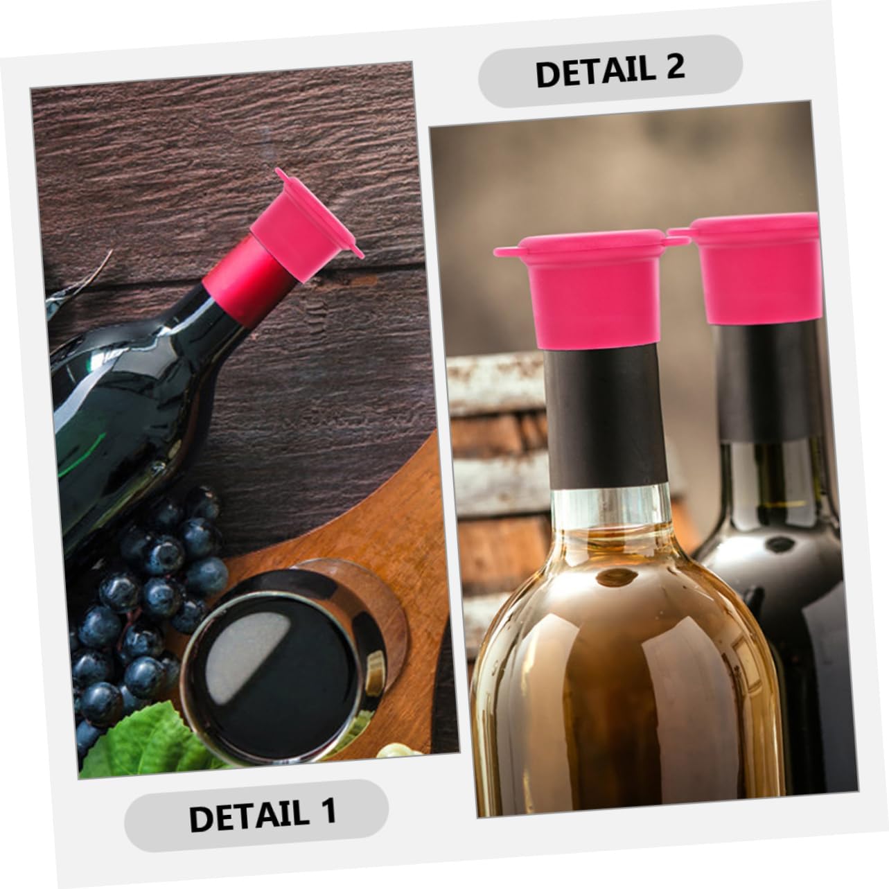Zerodeko Wine Bottle Stoppers 2pcs Set