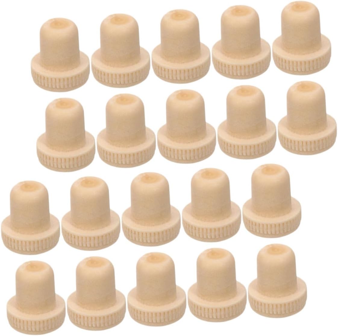 SHOWERORO 20pcs Cork Wine Stopper Labels Decanter Plug Set