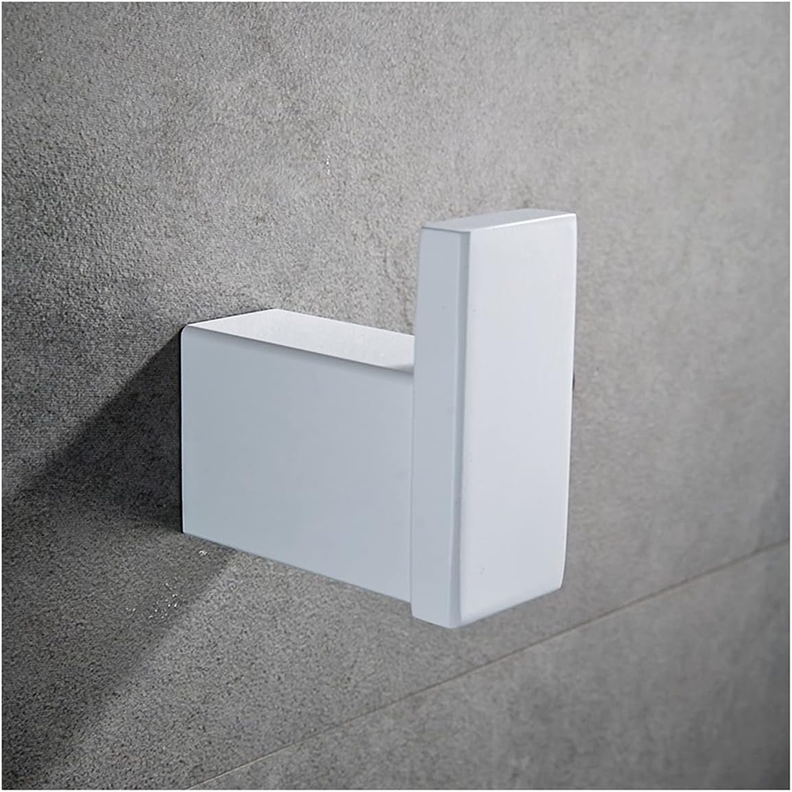 TYZK Shower Shelves Hardware Set White Robe Hook
