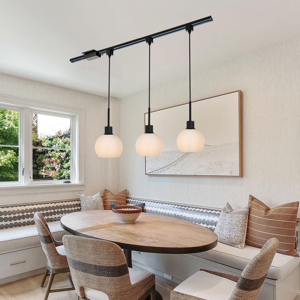 WINSHEN Black H-Type Track Pendant Light
