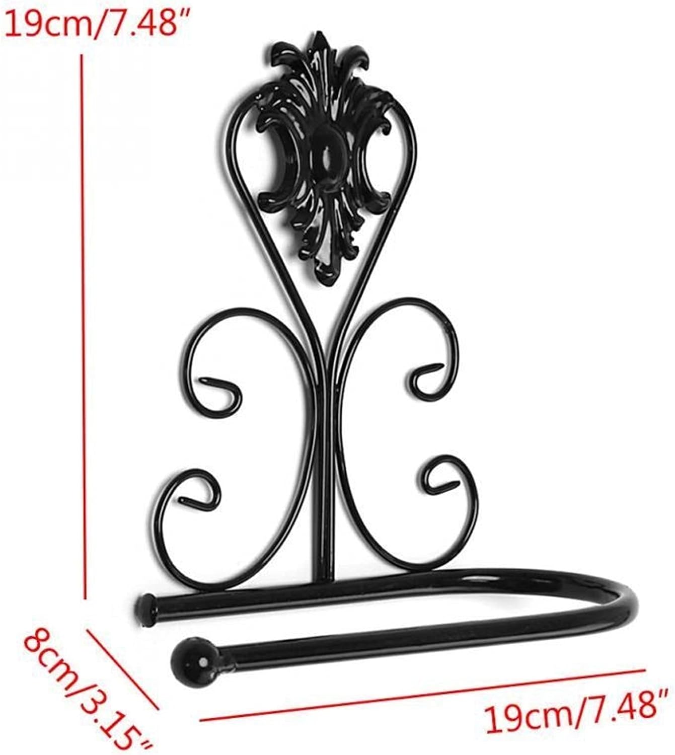 YAOLUU Toilet Paper Holder Retro Iron Style 1